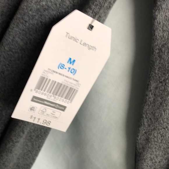 Heather gray time and true medium 8–10 tunic crewneck long sleeved fall top - Picture 2 of 12